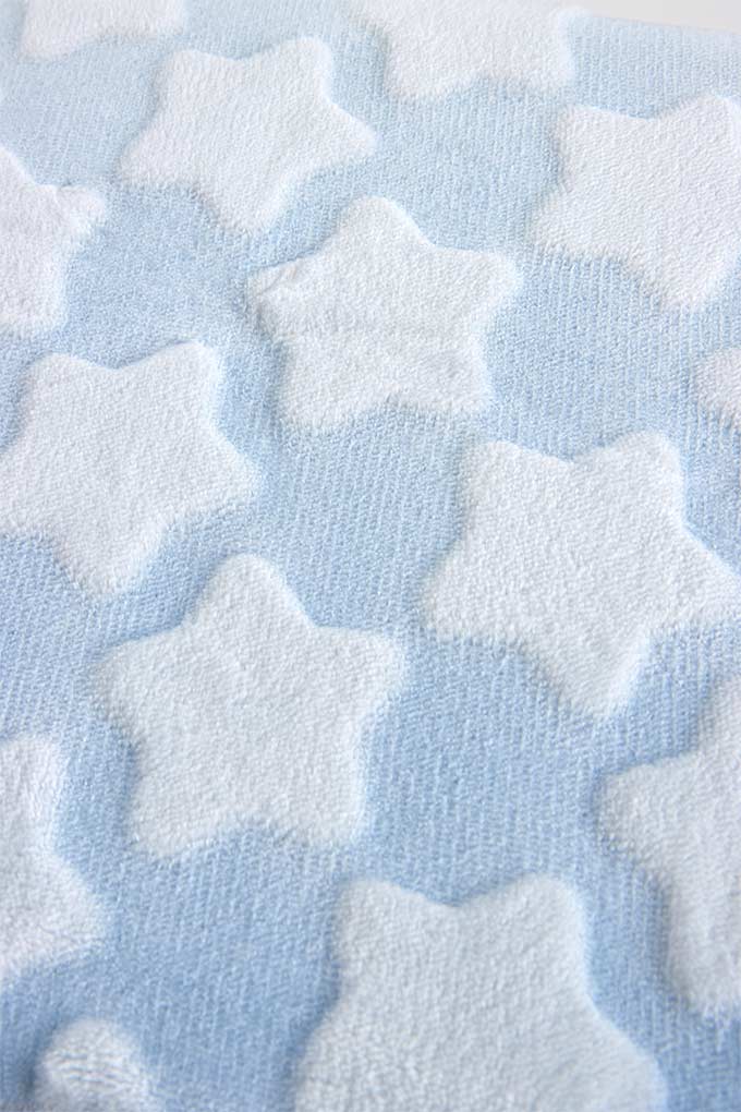 Stars Coral Baby Blanket w/ Sherpa