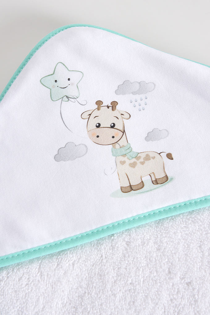 Giraffe Printed Baby Towel