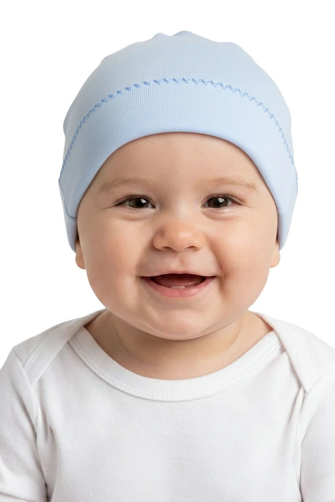 Colorful Edging Cotton Baby Beanie