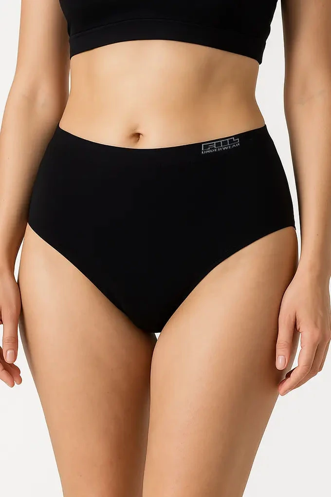 Seamless Reinforced Full High Briefs