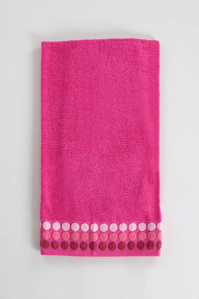 Embroidered Terry Bath Towels