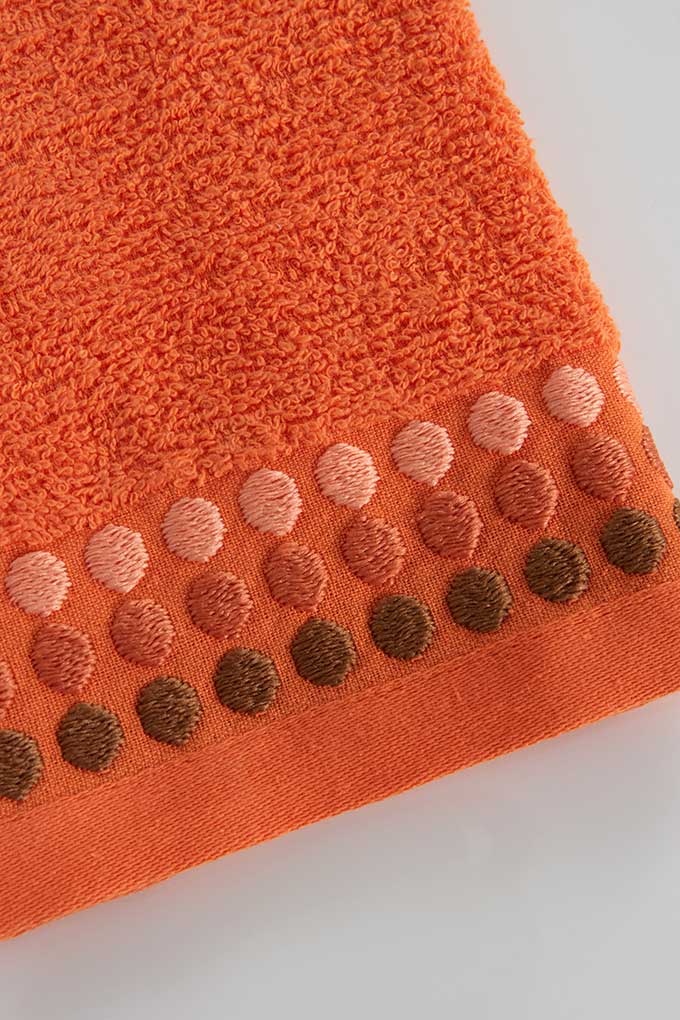 Embroidered Terry Face Towels