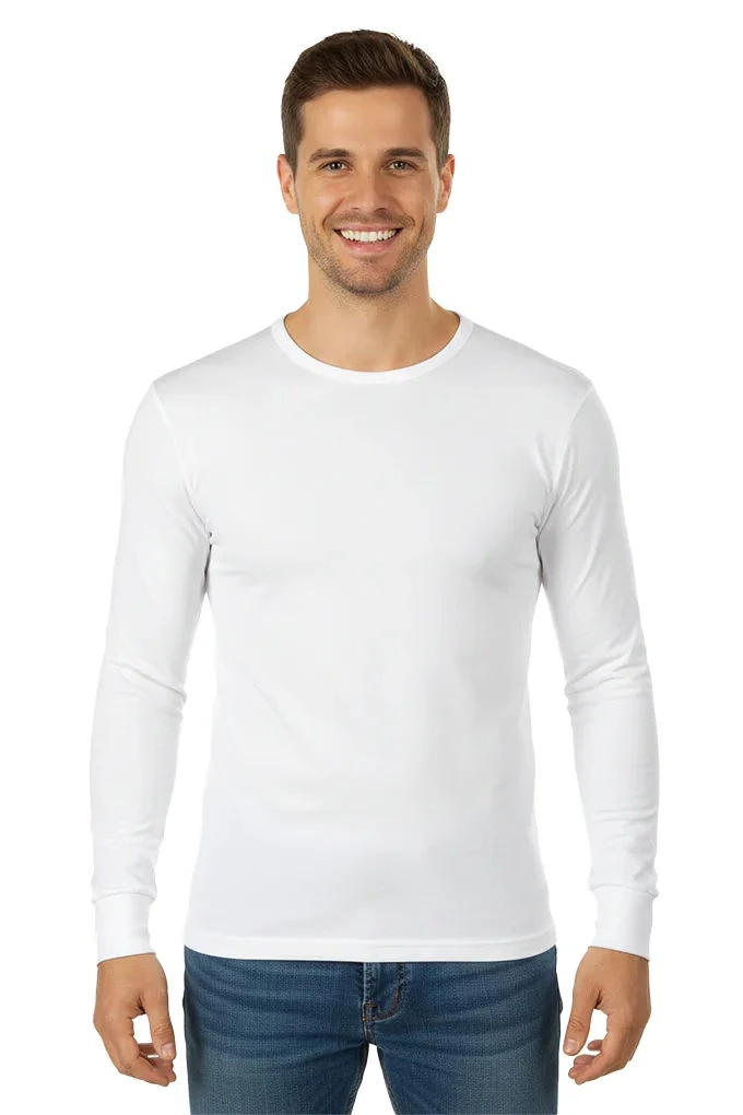 Man White Long Sleeves Shirt