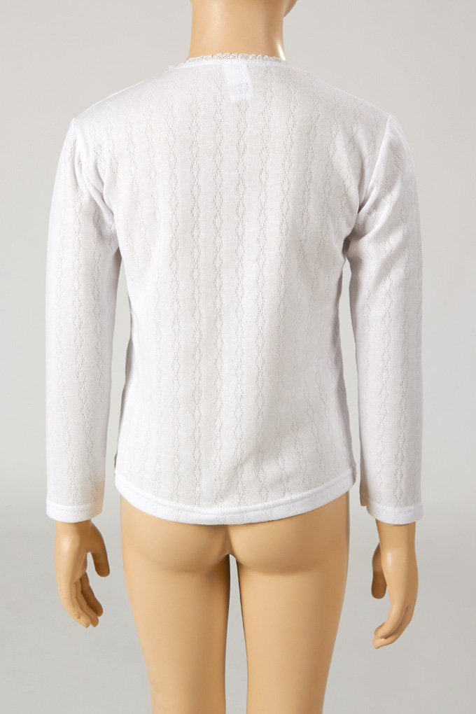 Girl Jacquard Long Sleeves Shirt