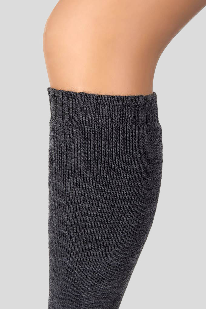 Woman Tightened Cuffs Thermal Knee High Socks
