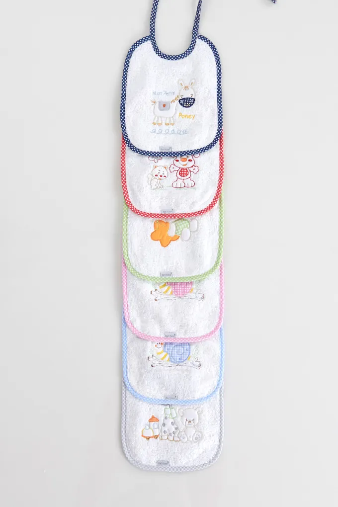 Embroidered Terry Bibs