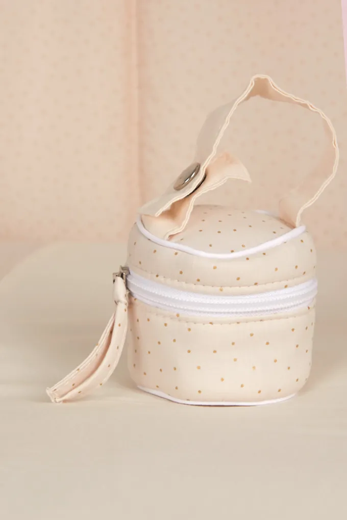 Printed Soother Bag Golden Dots