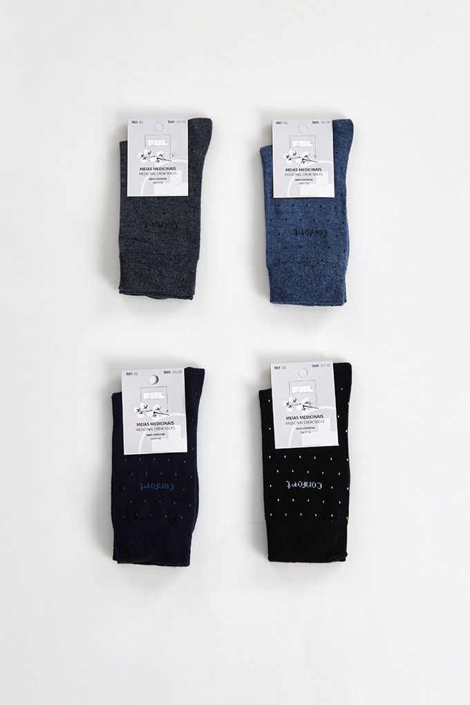 Unisex Printed Seamless Crew Socks