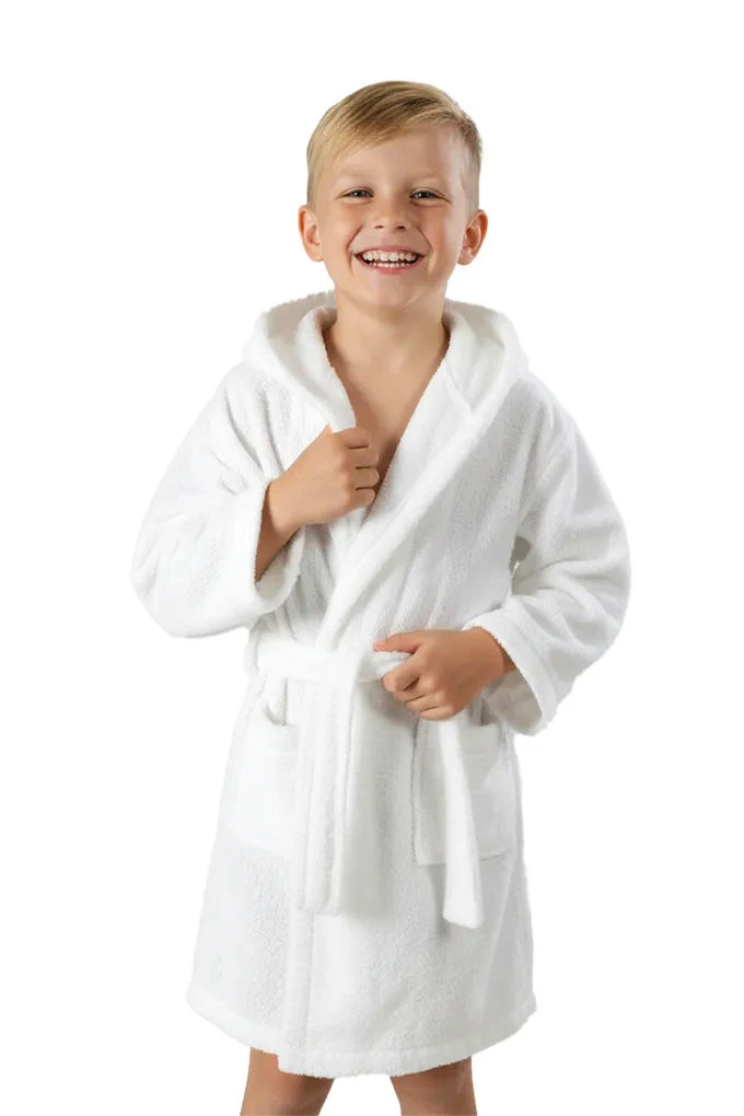 Children Terry Robe w/ Hoodie