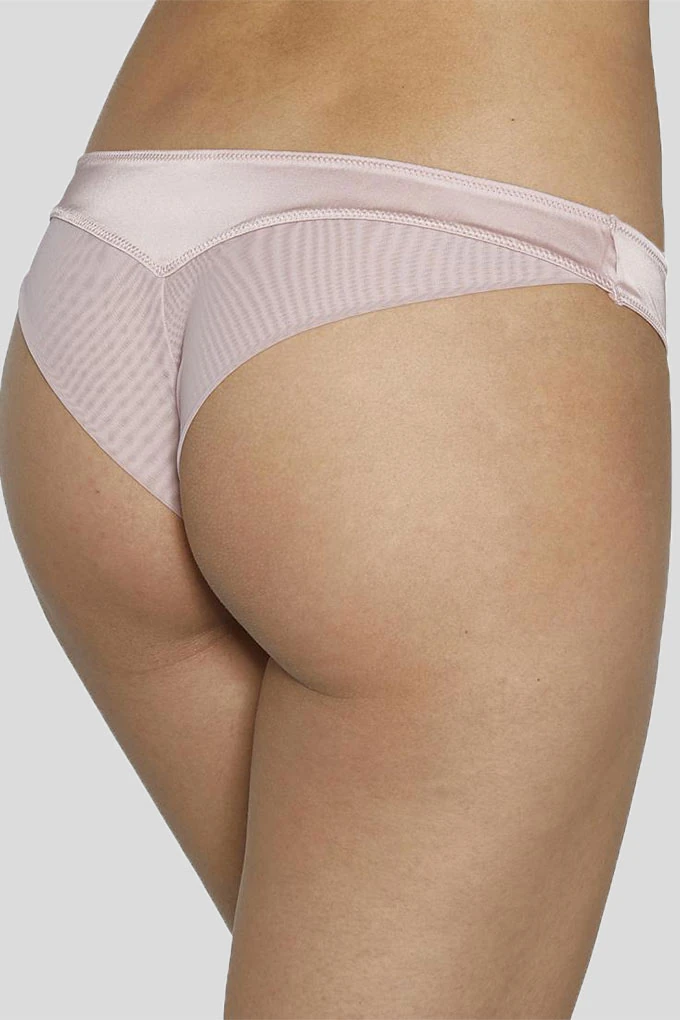 Woman Satin Laced Brazillian Knickers