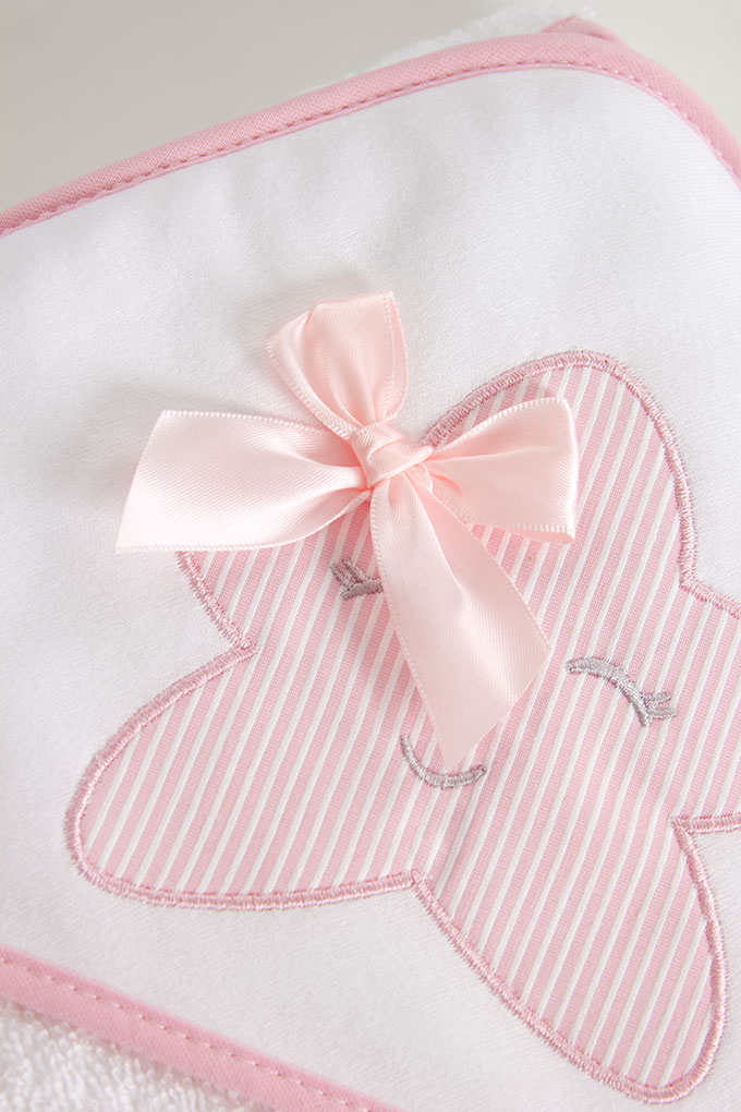 Star w/ Bow Printed Baby Towel