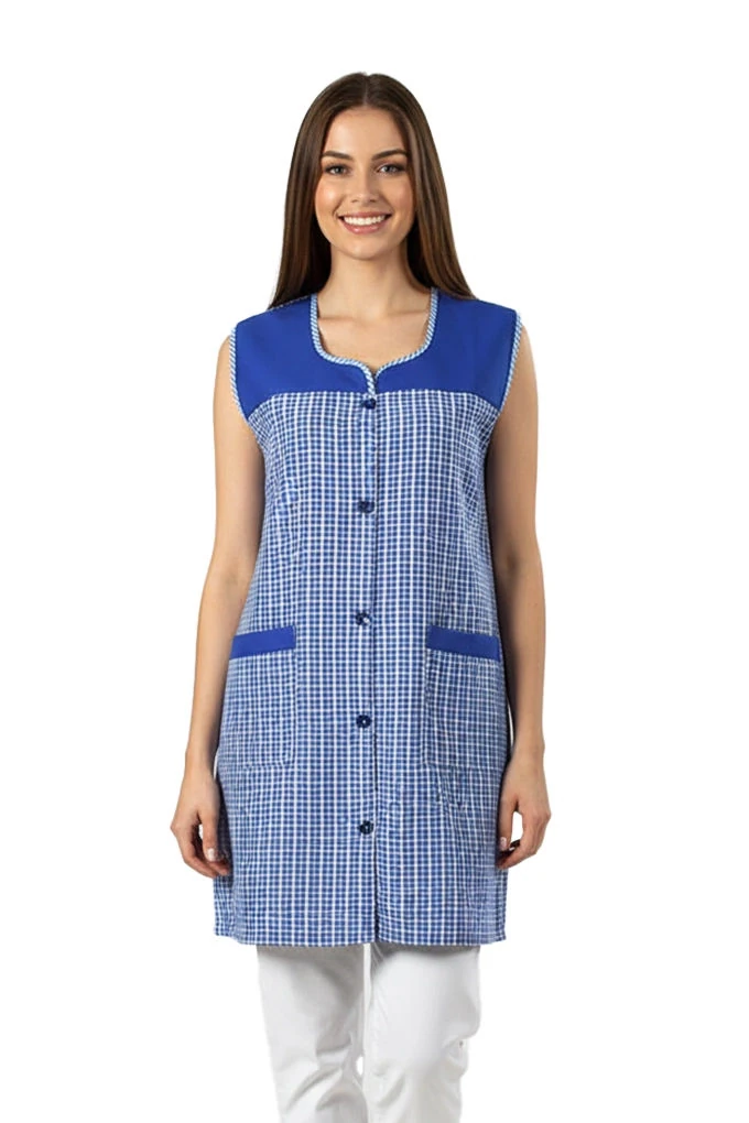 Front Opening Long Smock