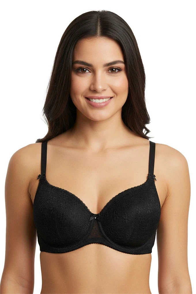121836 Cup B Underwired Jacquard Padded Bra