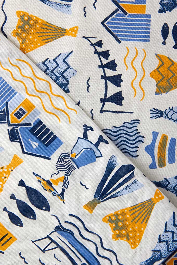 Bacalhau Português Printed Twill Tablecloth