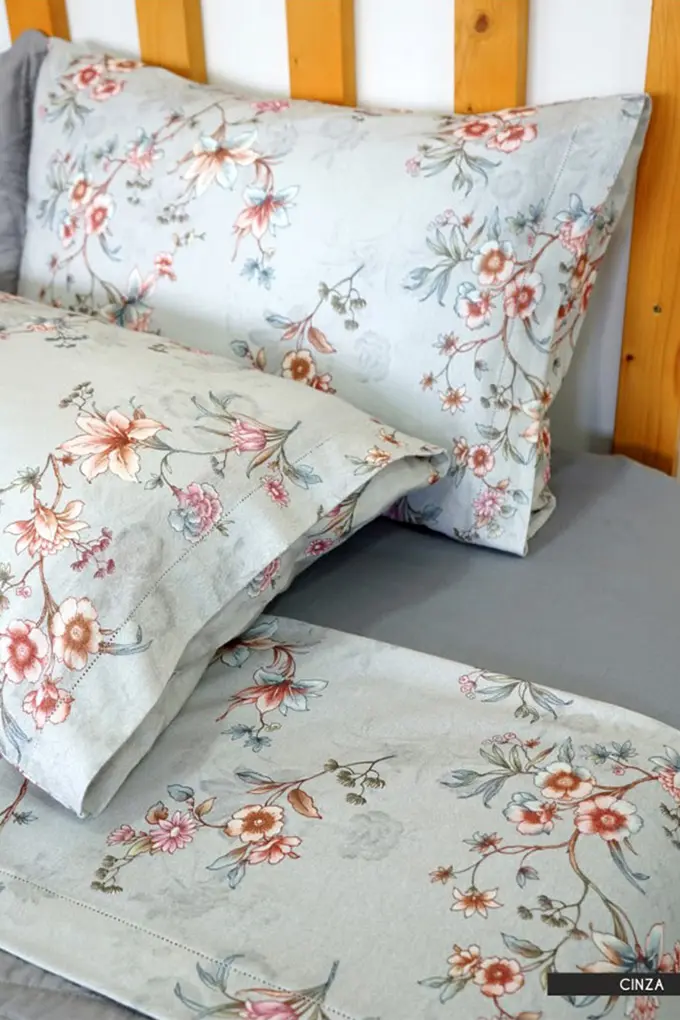 Printed Flannel Sheets Set w/ Fitted Sheet 