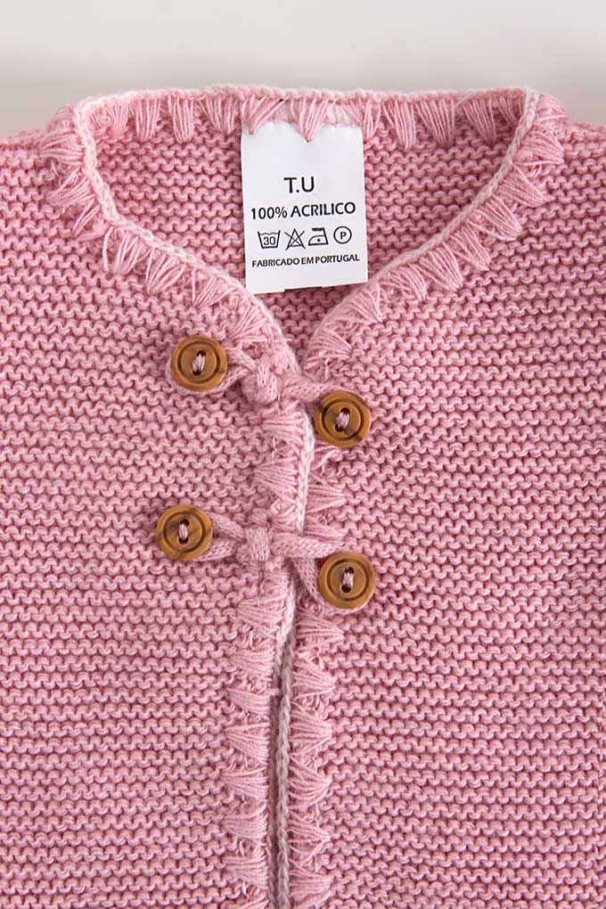 Knitted Braid Baby Jacket