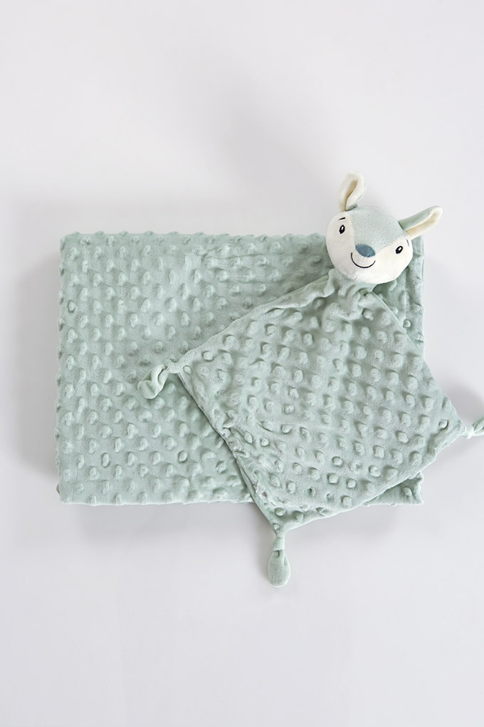 Squirrel Blanket + Doudou Baby Set
