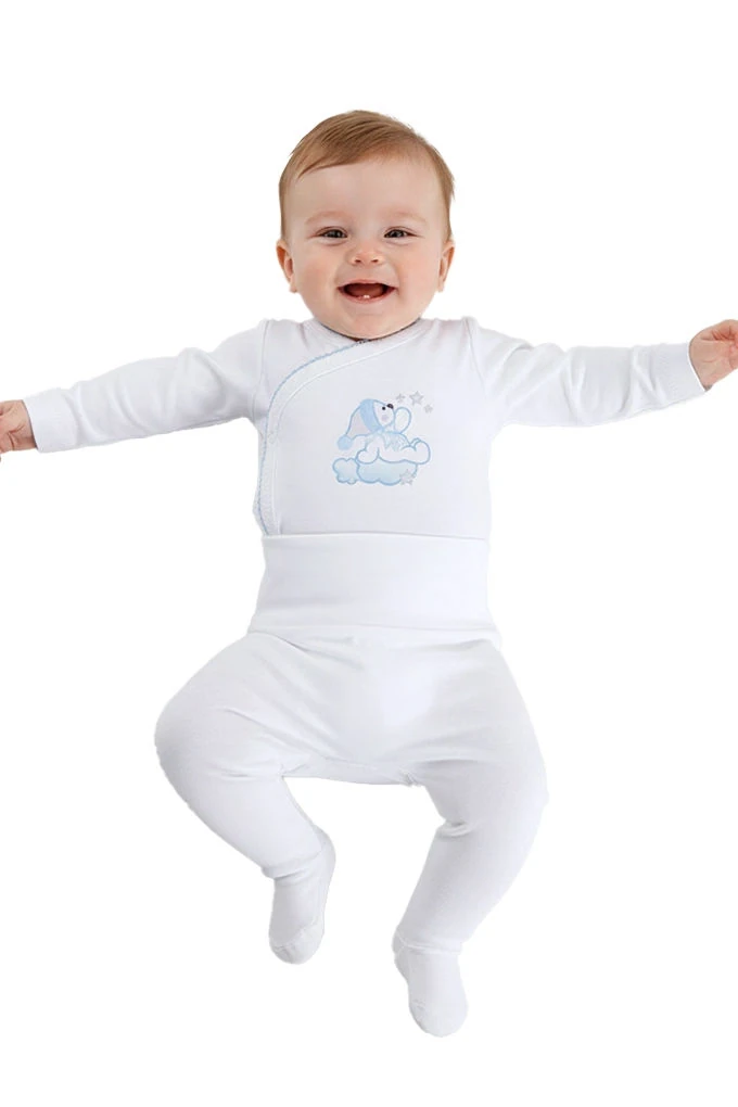 Thermal Open Side Digital Printed Bodysuit w/ Pants