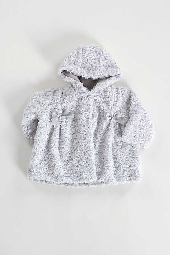 Fur Baby Jacket w/ Bows