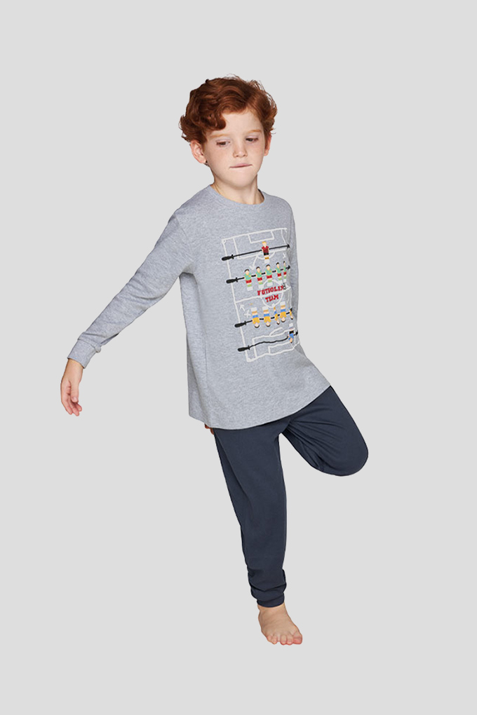 Futbolin Time Boy Thermal Printed Pyjama Set
