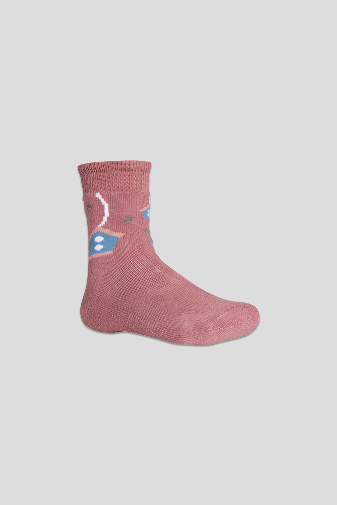 Little Bird Girl Non-Slip Printed Crew Socks