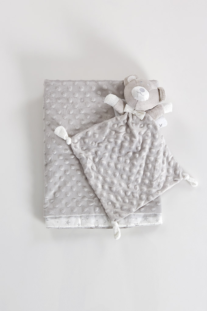Blanket + Doudou Baby Set Angel Bear