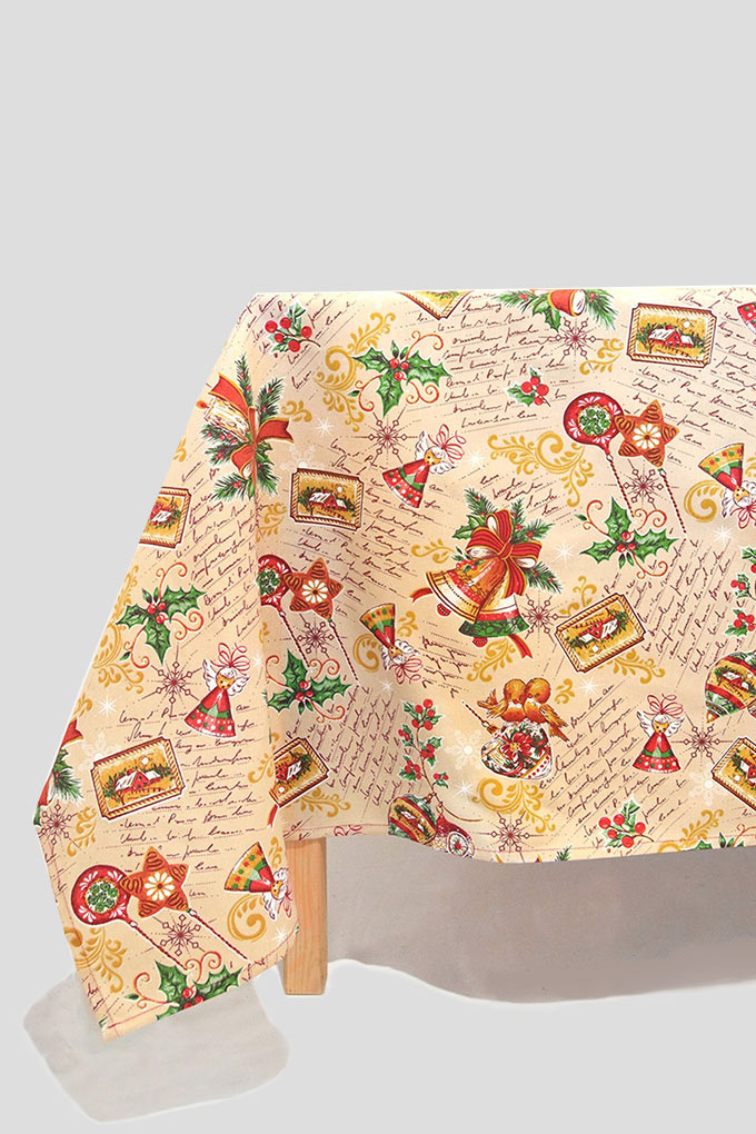 Christmas Letter Printed Tablecloth