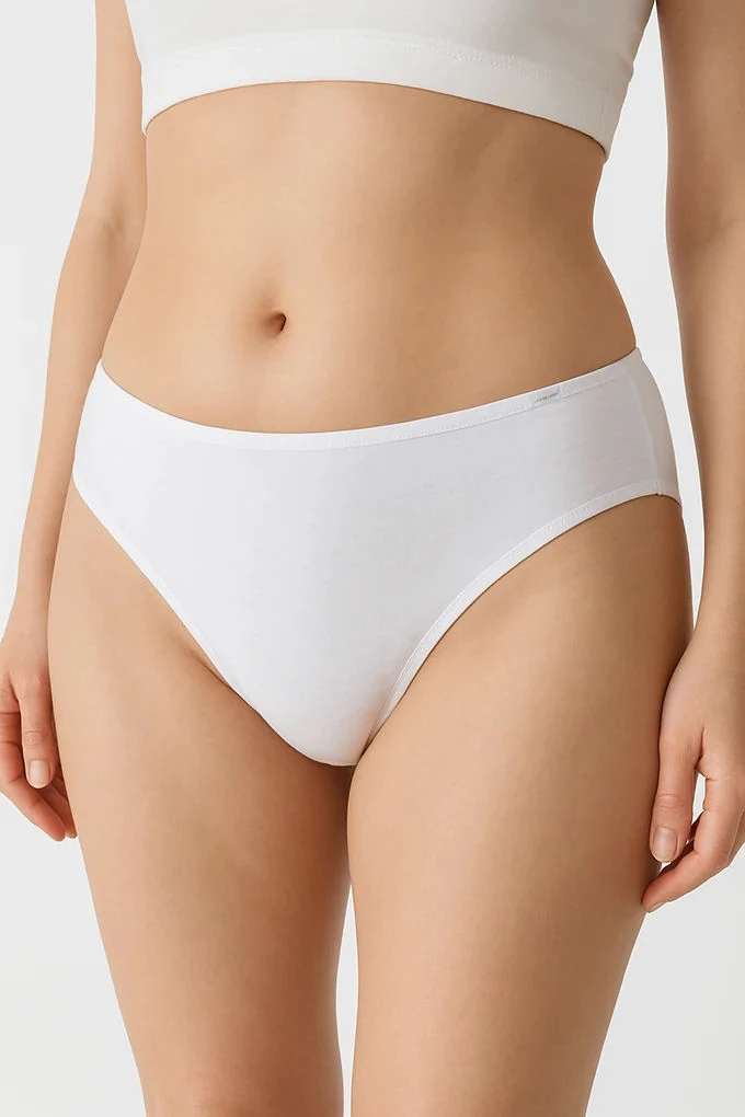 Woman Plain Cotton Bikini Knickers