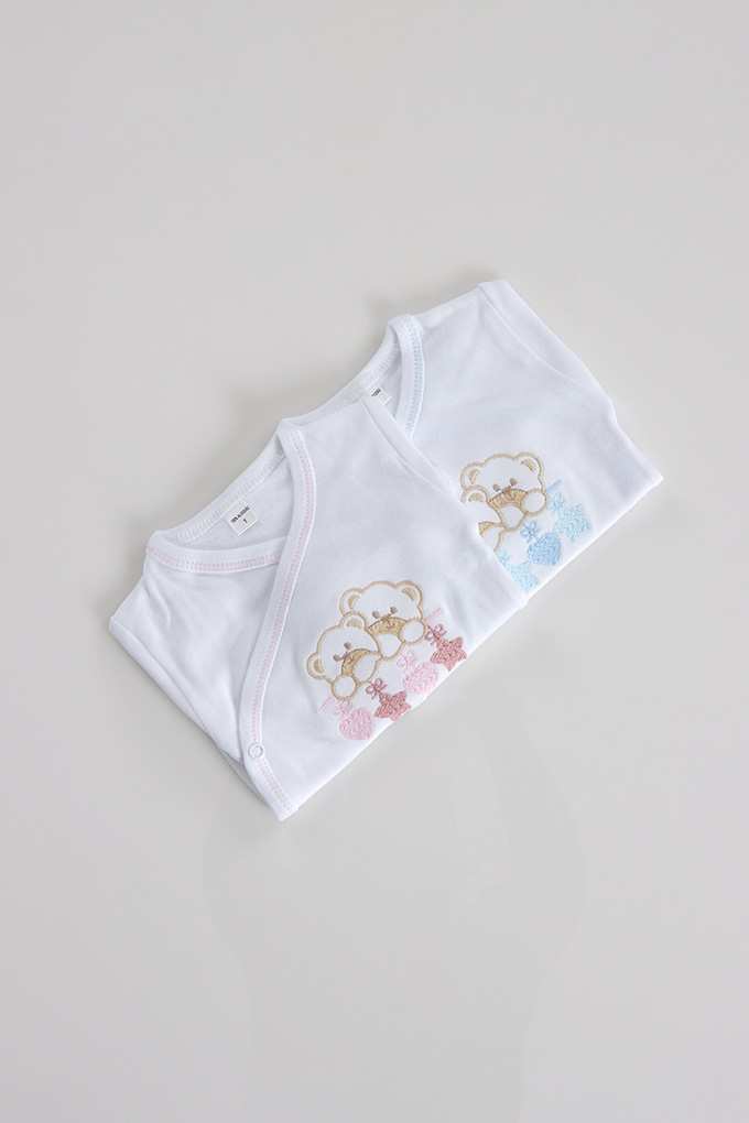 Embroidered Thermal Bodysuit Bears