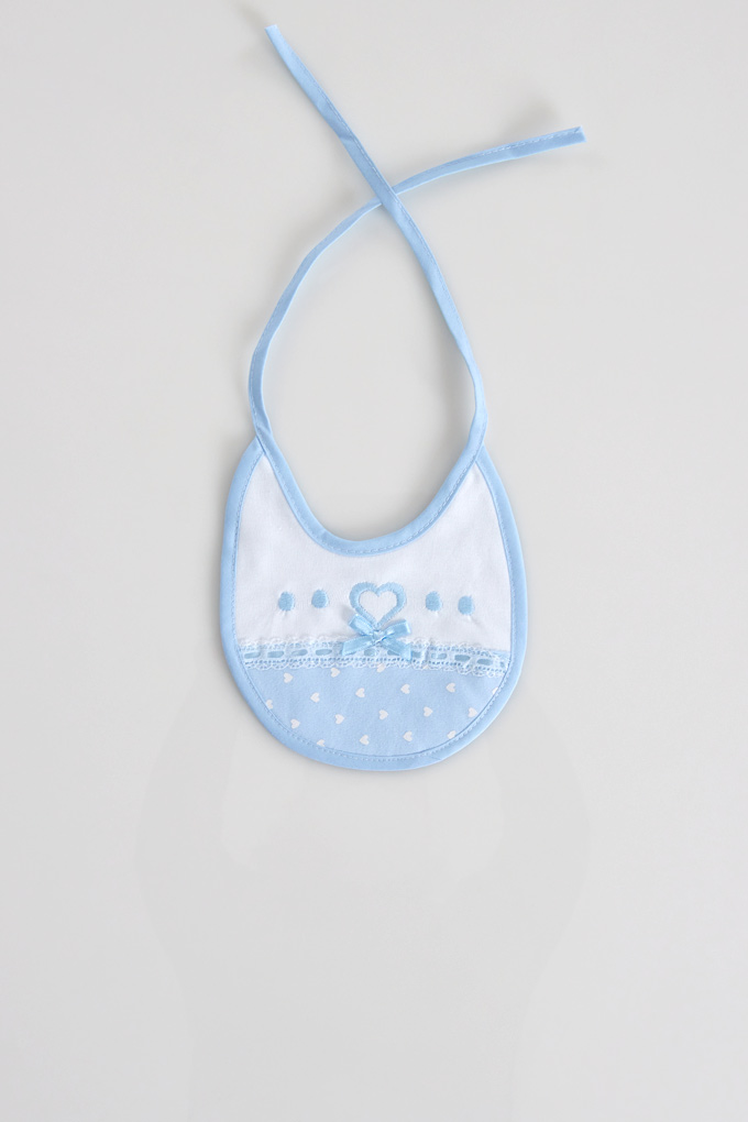 Heart Embroidered Bibs