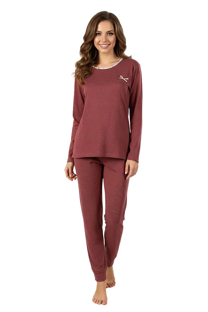 Woman Combed Knitted Pyjama Set