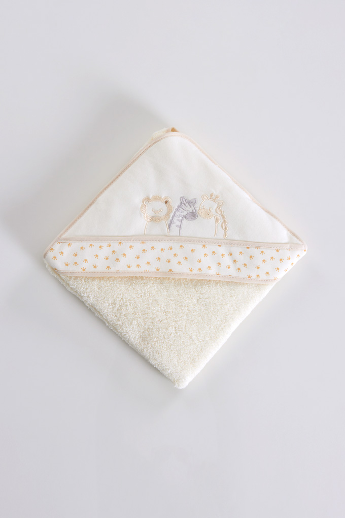 Animals Embroidered Baby Towel