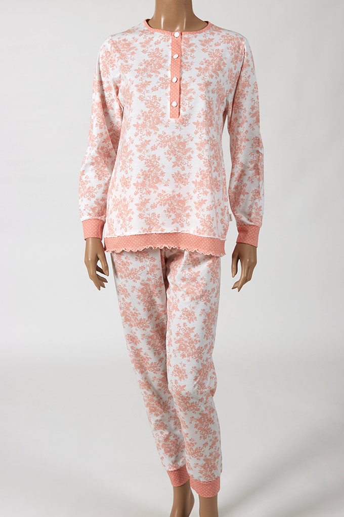 Woman Flowers Printed Pyjama Set