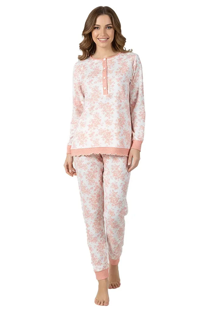 Woman Flowers Printed Pyjama Set