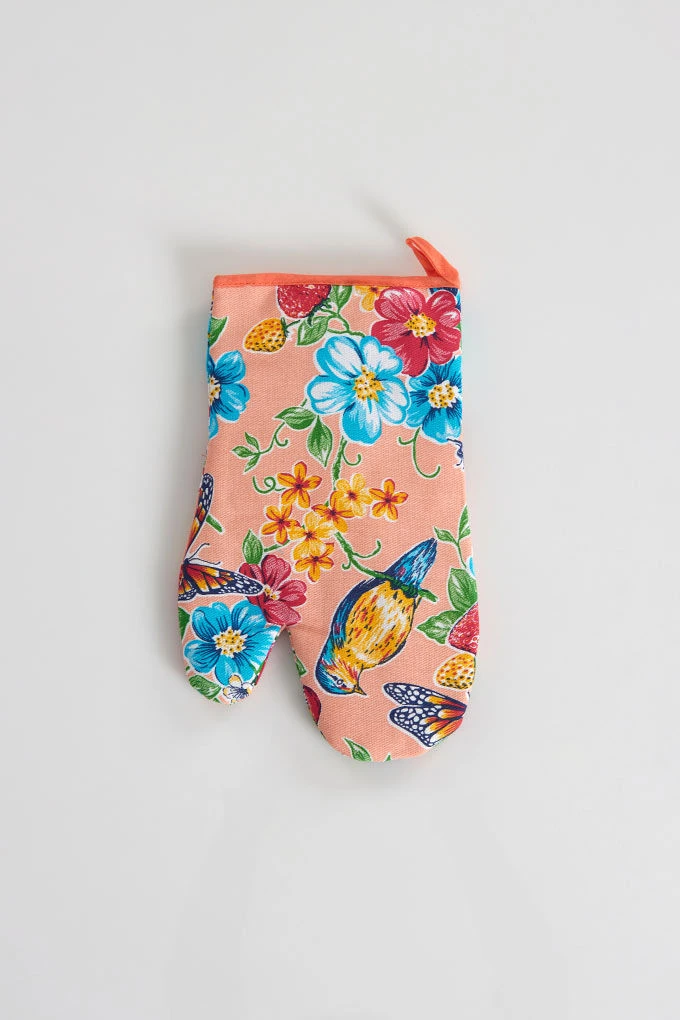 Spring Printed Twill Kitchen Gloves