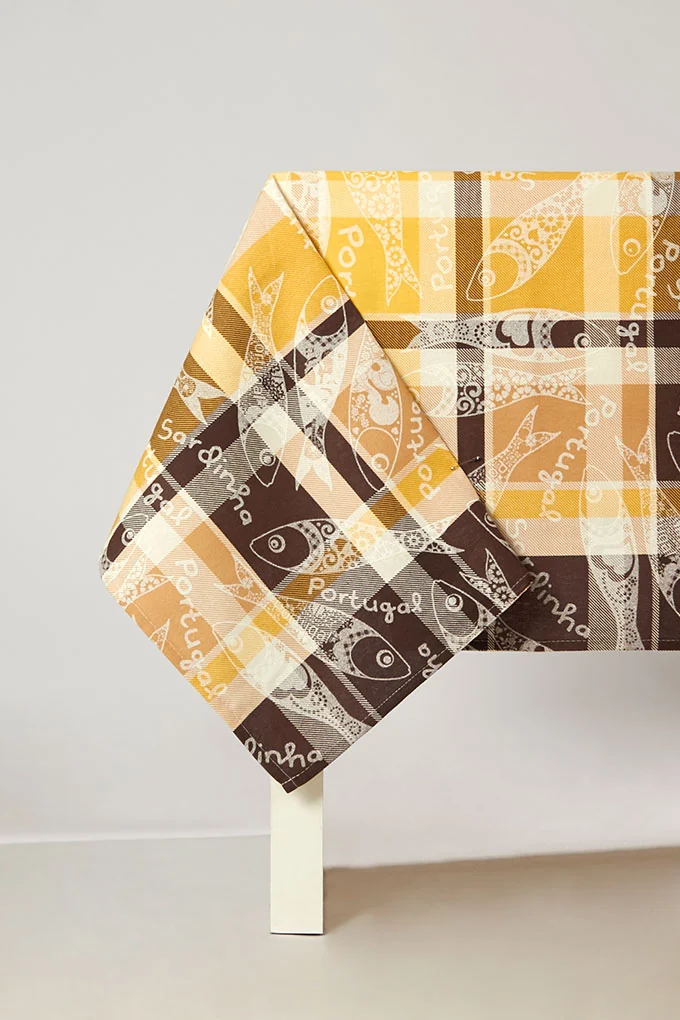 Portuguese Sardine Printed Twill Tablecloth