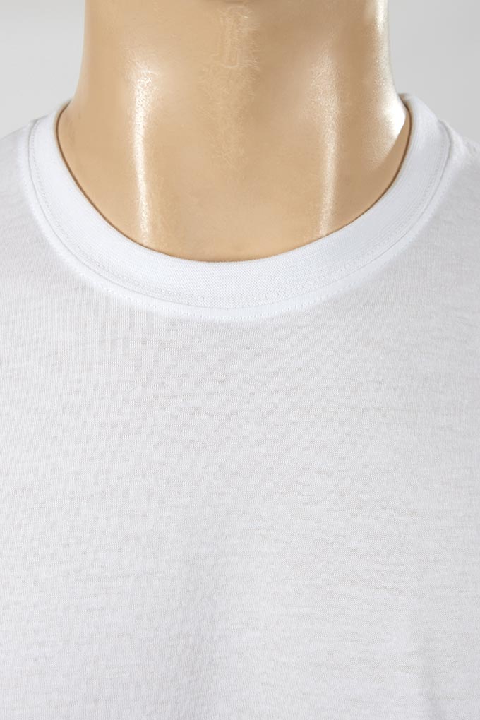 Unisex White Plain T-shirt