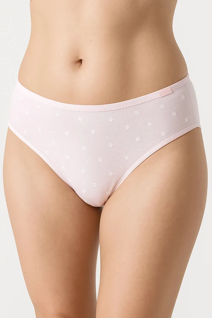 Woman Flowers Printed Bikini Knickers