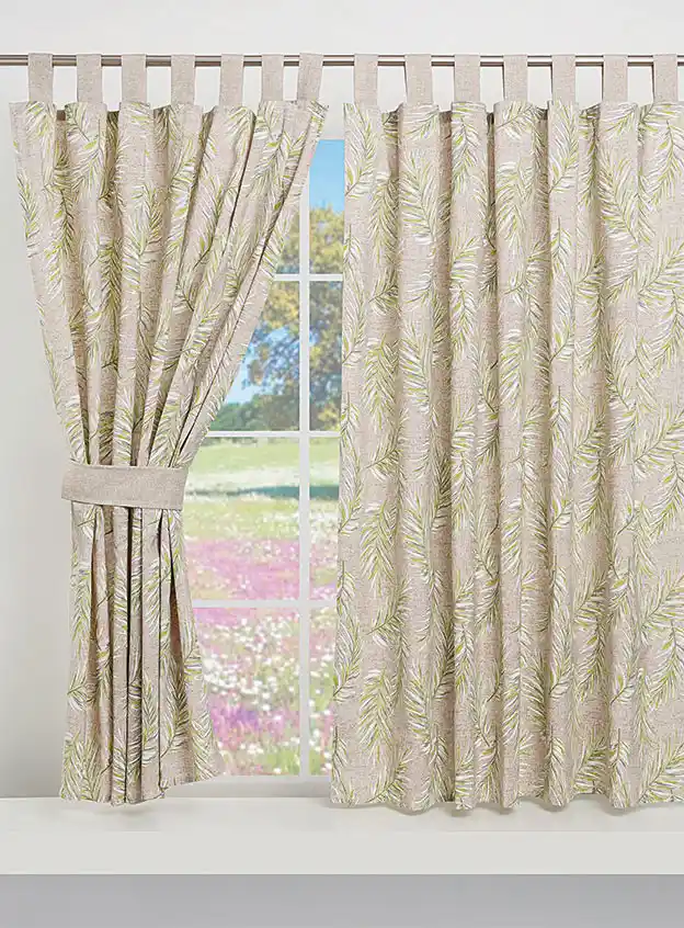 Pluma Printed Curtains w/ Straps