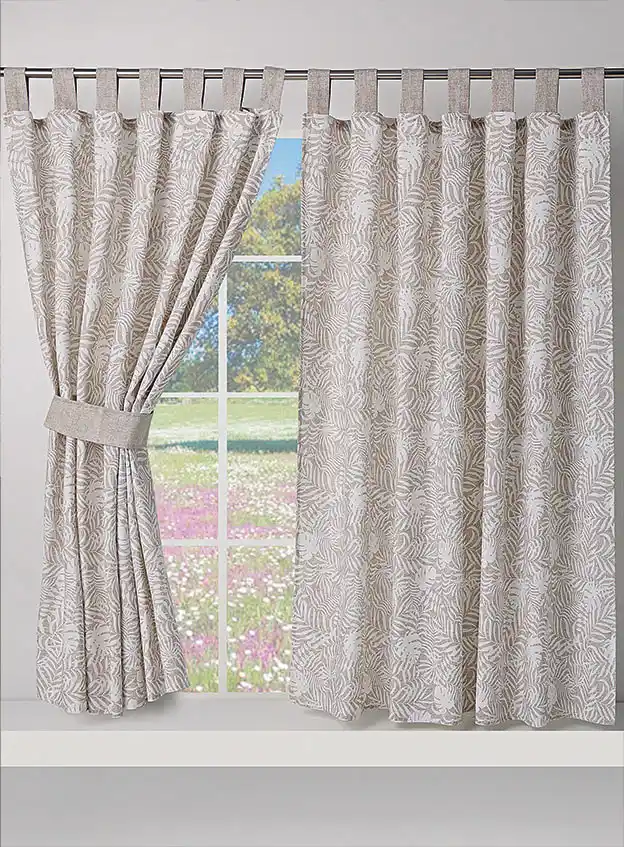 Lara Printed Curtains w/ Straps