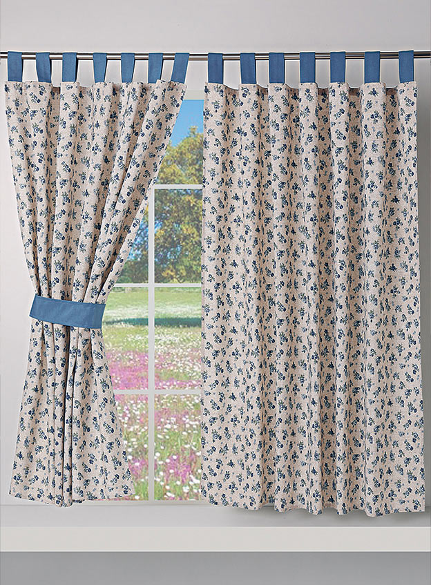 Alana Printed Curtains w/ Straps