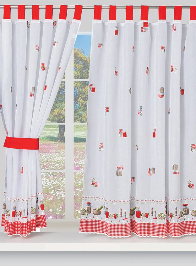 Terceira Printed Curtains w/ Straps