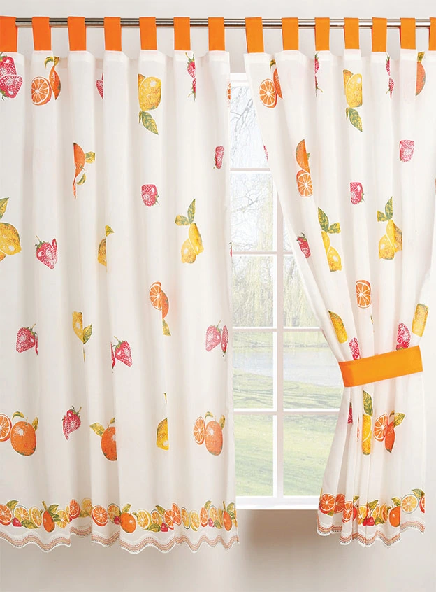 Toranja Printed Curtains w/ Straps