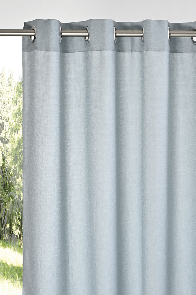 Linen Jacquard Curtains w/ Rings