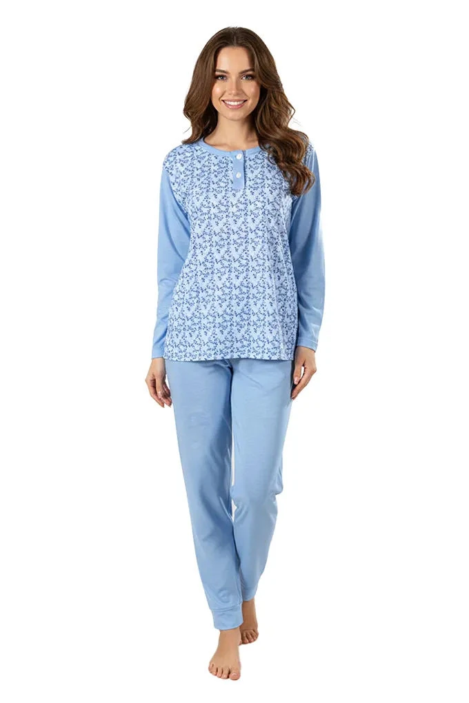 Woman Flowers Printed Pyjama Set