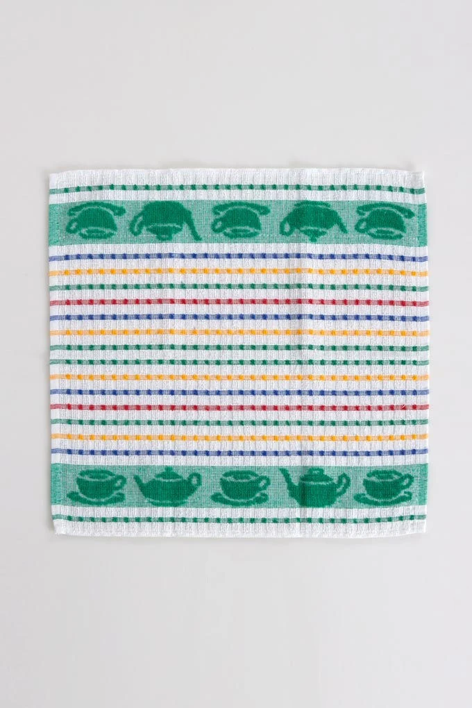 Tea Printed Jacquard Terry Kitchen Cloths