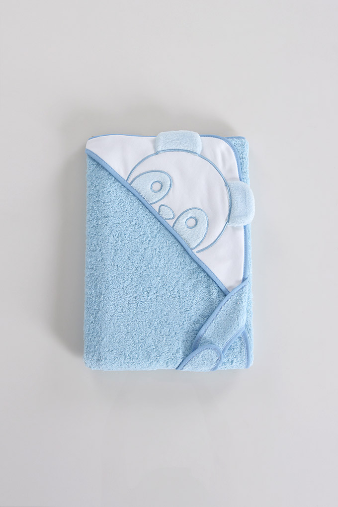 Panda Embroidered Hands Free Baby Towel