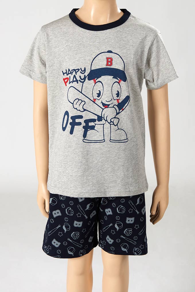 Happy Play Boy Printed Short Sleeve Pyjama Set
