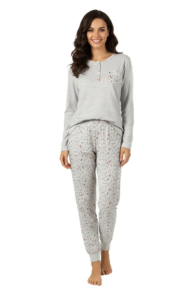 Butterfly Woman Combed Knitted Pyjama Set