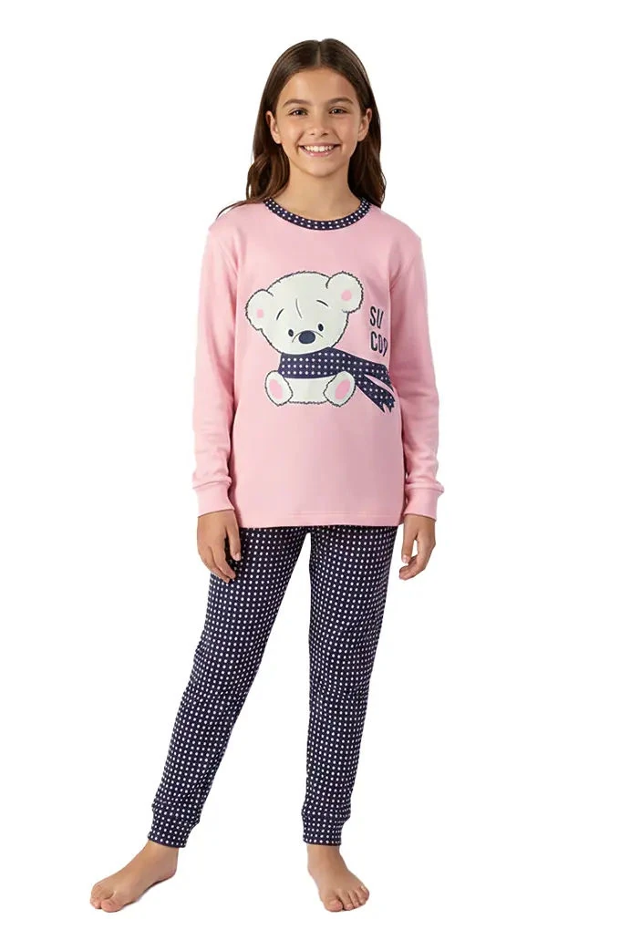 So Cold Girl Thermal Printed Pyjama Set